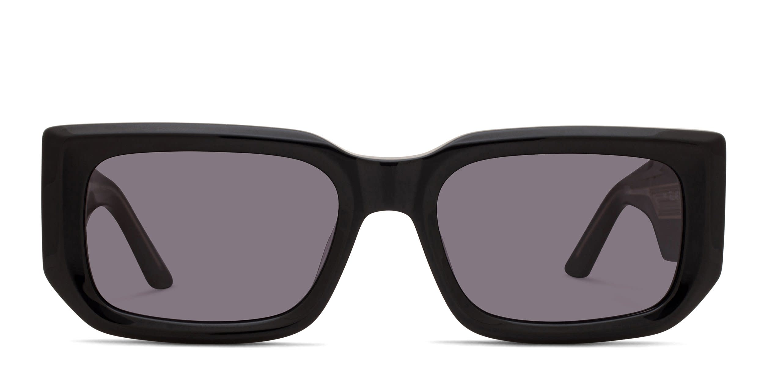 Vogue VO5675S black frame with dark grey polarized lenses. Lenses