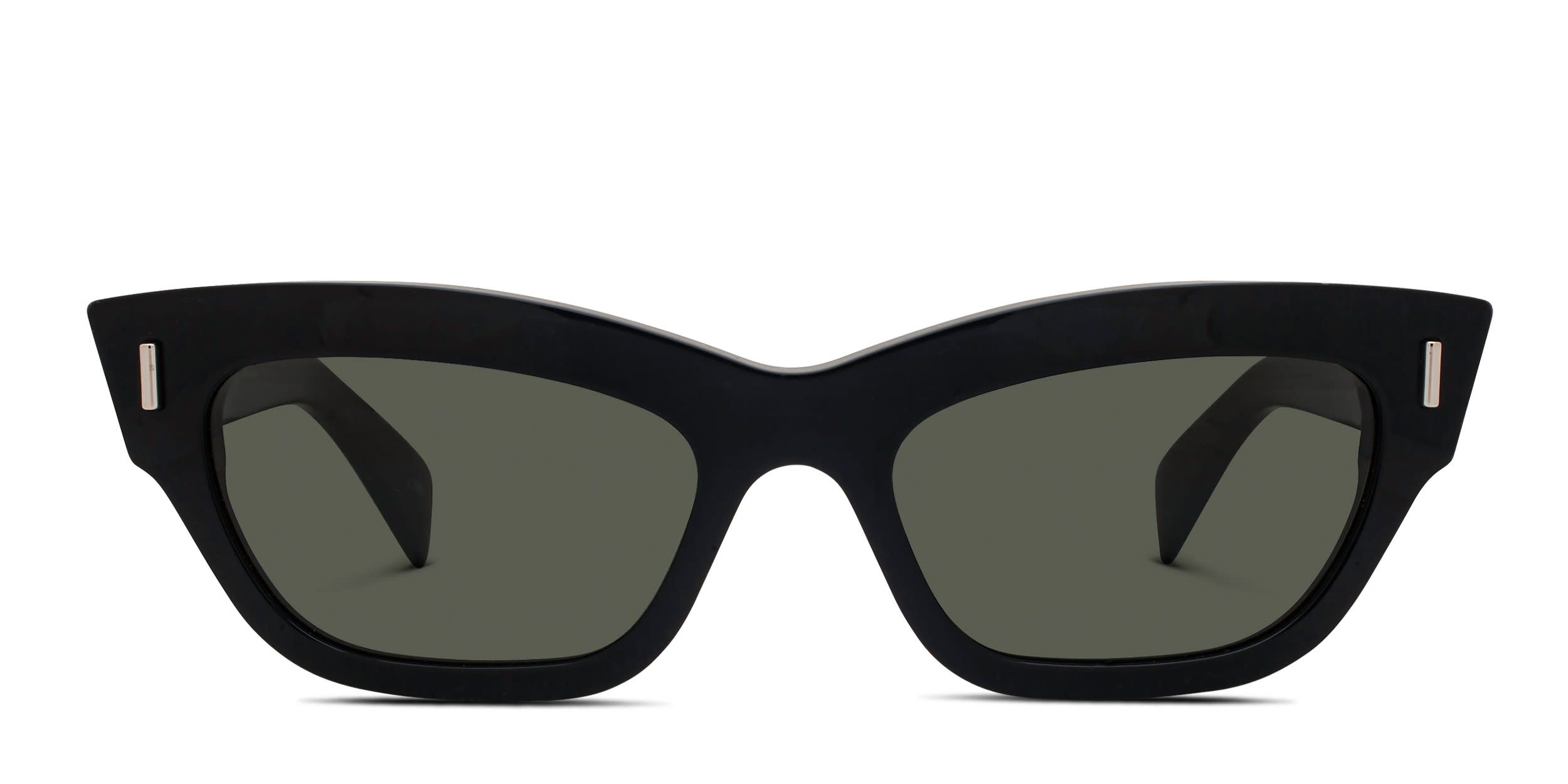 Alexander McQueen AM0548S Black, Gray glasses - Black / Gray - Frontal View