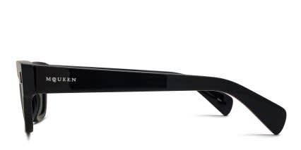 Alexander McQueen AM0548S Black, Gray glasses - Black / Gray - Side View