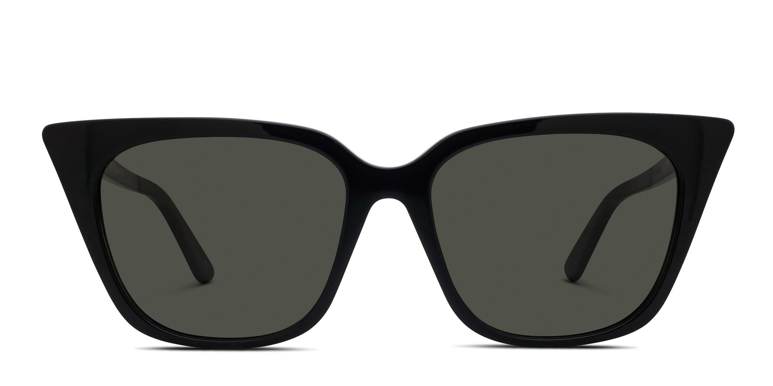 Alexander McQueen AM0556S Black, Gray glasses - Black / Gray - Frontal View