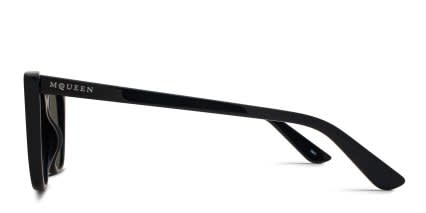 Alexander McQueen AM0556S Black, Gray glasses - Black / Gray - Side View