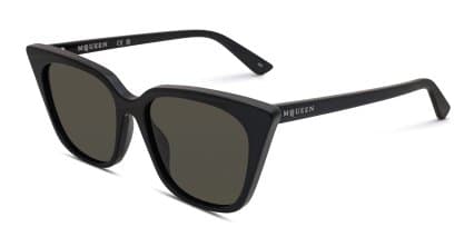 Alexander McQueen AM0556S Black, Gray glasses - Black / Gray - Angle View