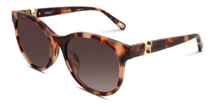 Chloe CH0375SK Tortoise, Pink glasses - Tortoise / Pink - Angle View