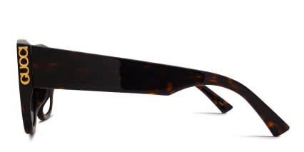 Gucci GG2043SA Tortoise, Brown glasses - Tortoise / Brown - Side View
