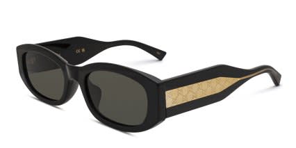 Gucci GG2068SA Black, Gray glasses - Black / Gray - Angle View