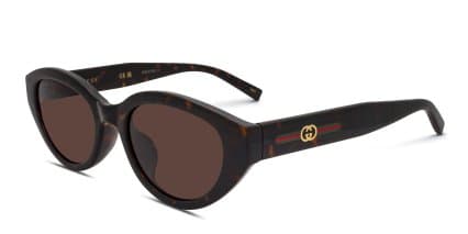 Gucci GG2105SA Tortoise, Brown glasses - Tortoise / Brown - Angle View