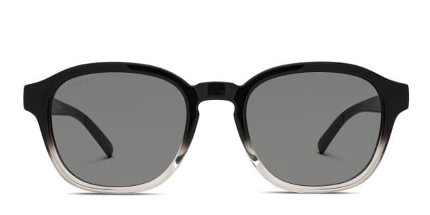 The Gucci GG2109SK is a rounded sunglasses frame with a soft