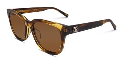Gucci GG2126SK Tortoise, Brown glasses - Tortoise / Brown - Angle View
