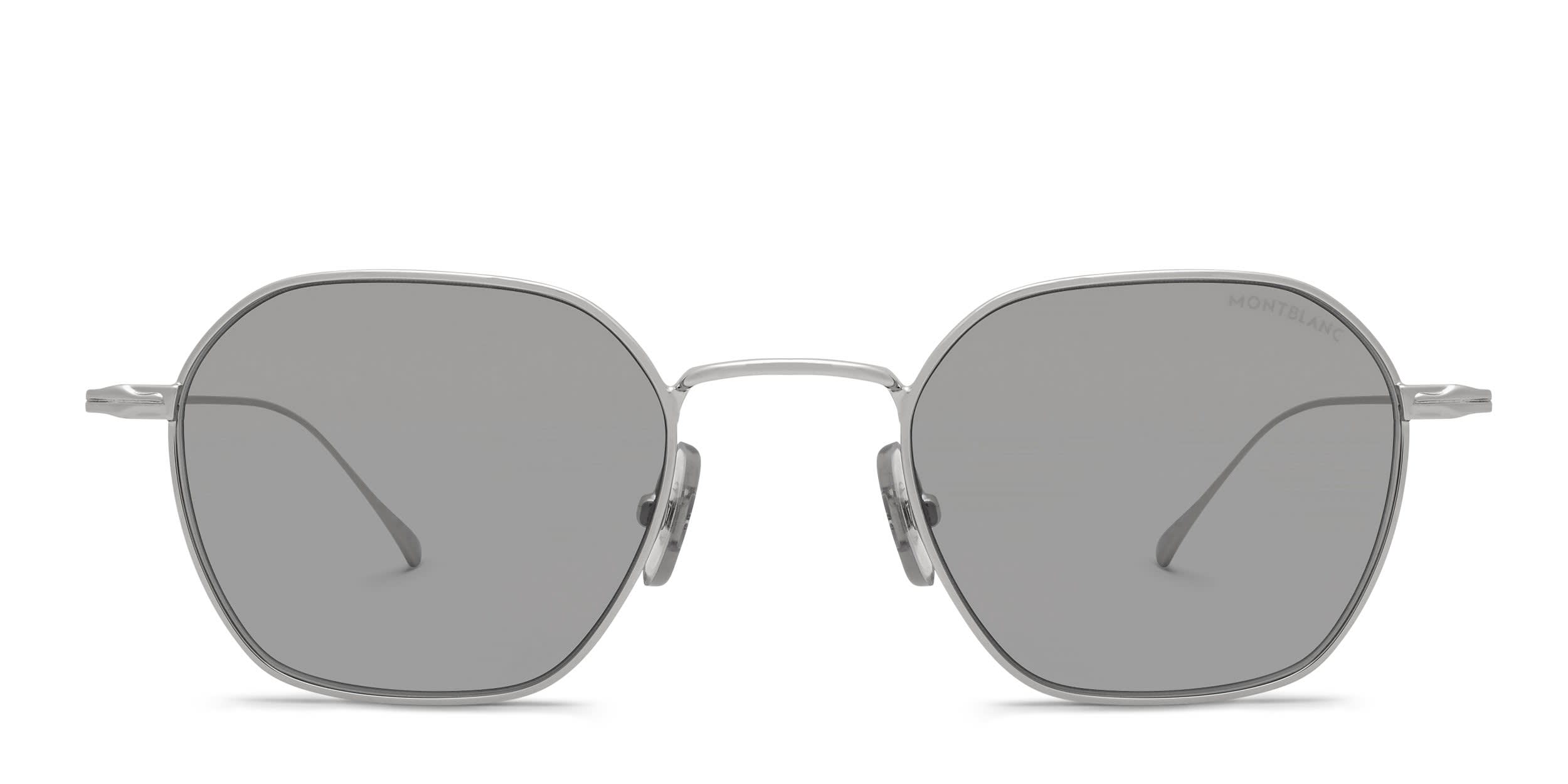 Mont Blanc MB0472S Silver glasses - Silver - Frontal View