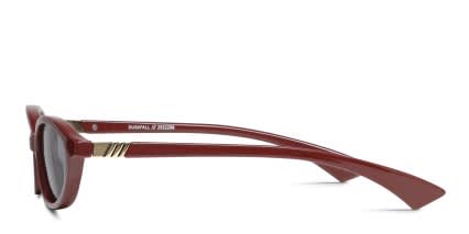 Le Specs Duskfall Red glasses - Red - Side View