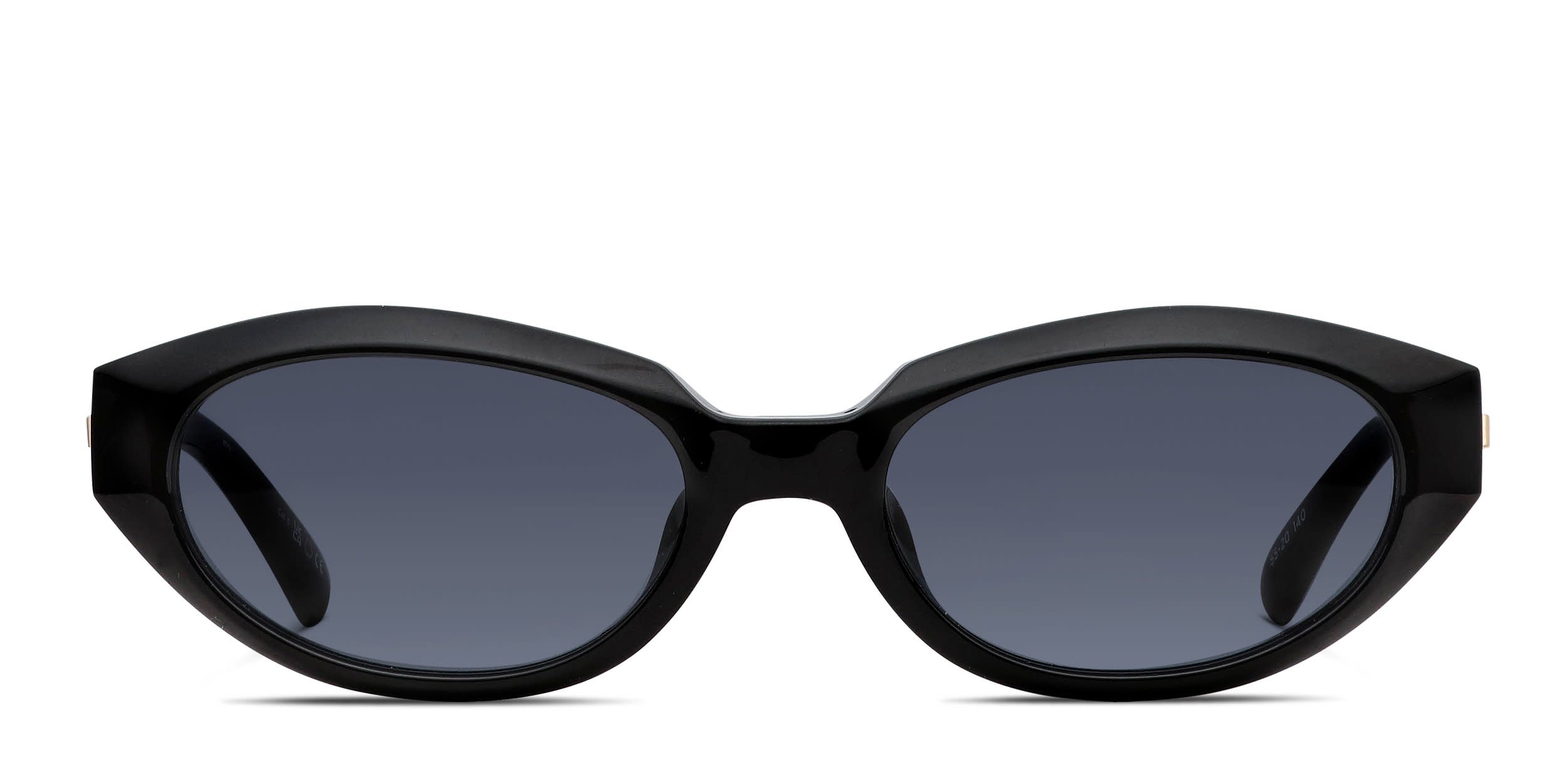Le Specs Le Bijou Shiny Black glasses - Shiny Black - Frontal View