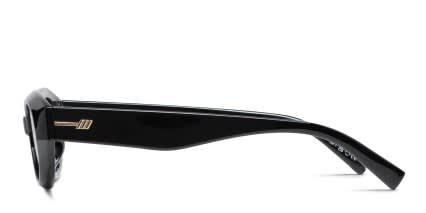 Le Specs Le Bijou Shiny Black glasses - Shiny Black - Side View