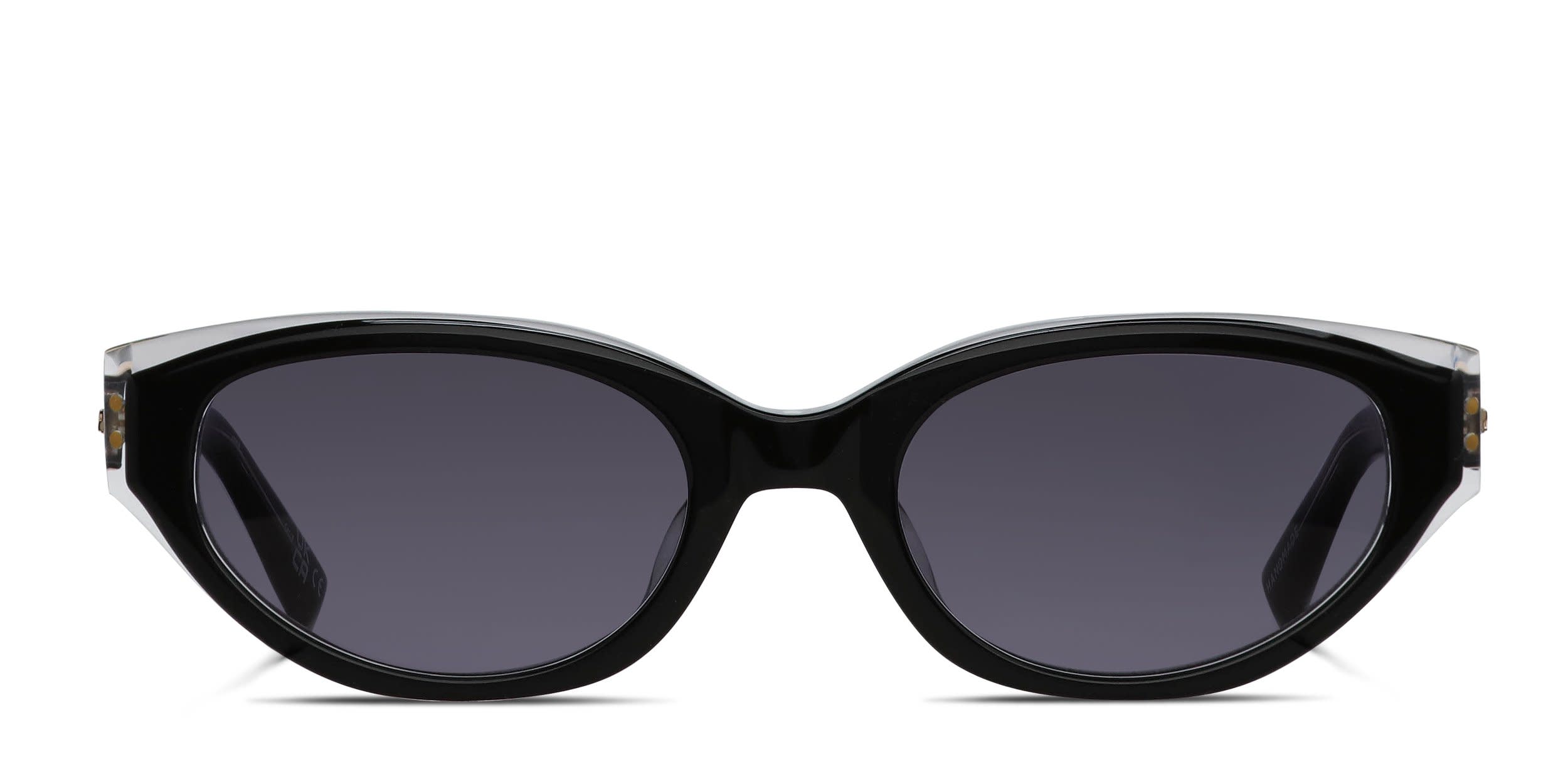 Le Specs Halcyon Shiny Black glasses - Shiny Black - Frontal View