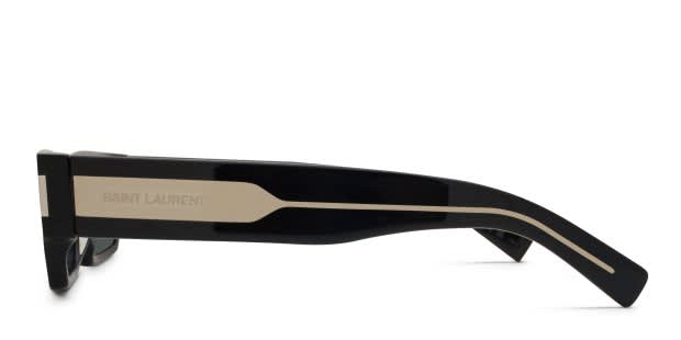 The Saint Laurent SL 660 is a narrow rectangular sunglasses frame