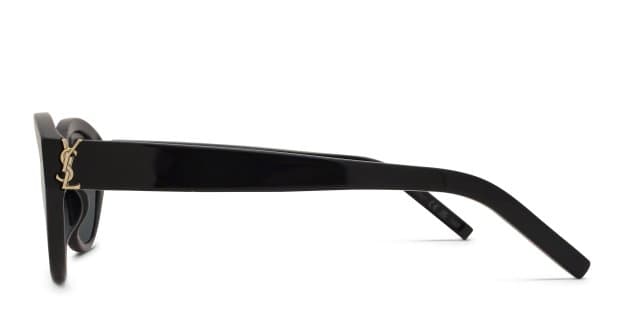 The Saint Laurent SL M148 is a vintage-inspired oval sunglasses