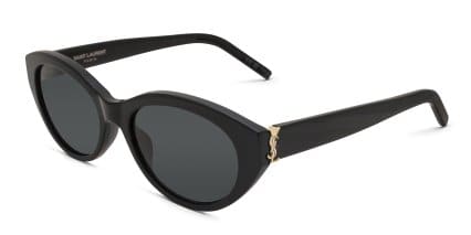 Saint Laurent SLM148 Black glasses - Black - Angle View