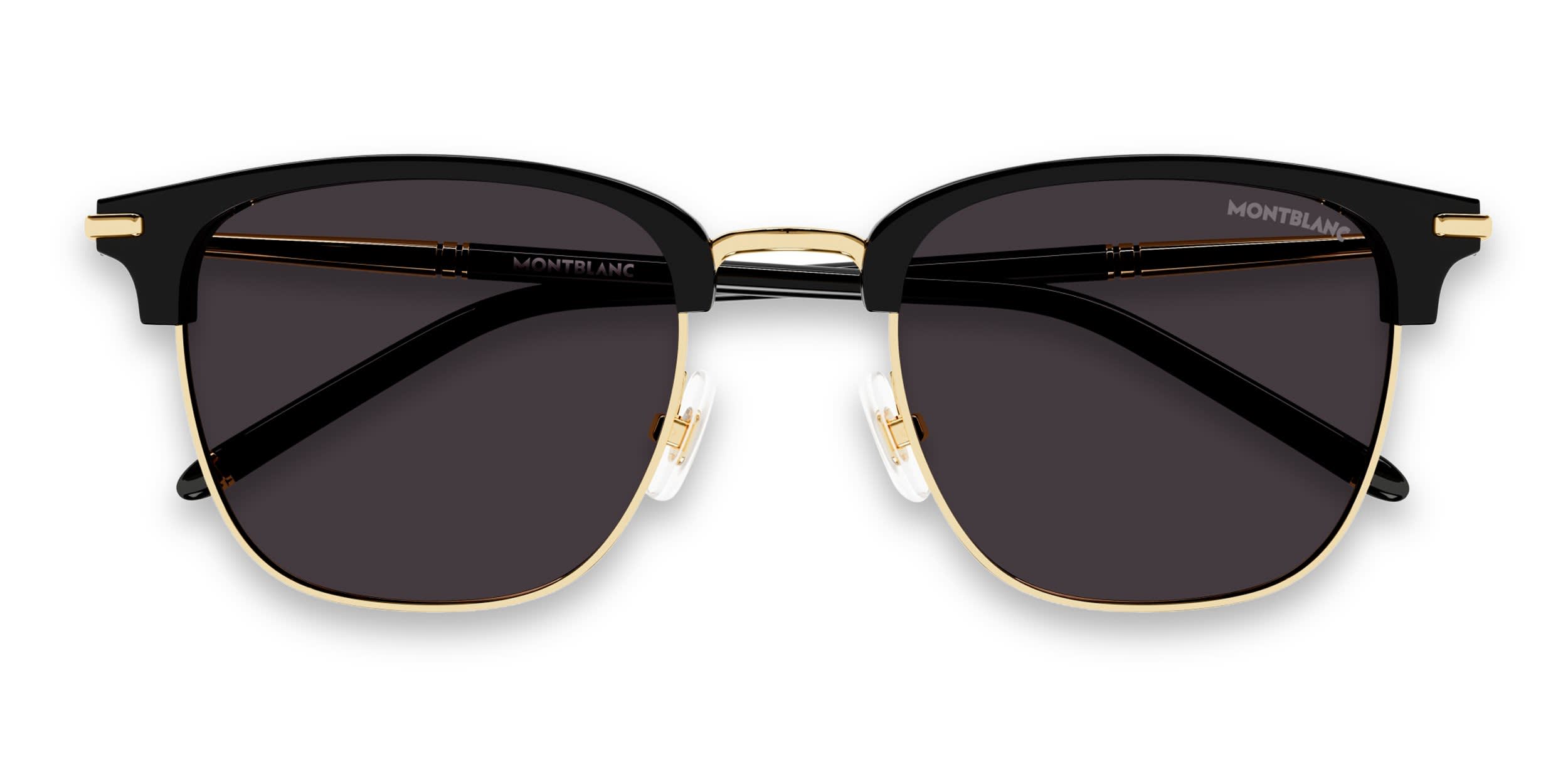 Mont Blanc MB0242S Black, Gray glasses - Black - Frontal View