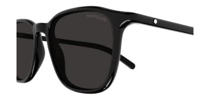 Mont Blanc MB0325S Black, Gray glasses - Black - Side View