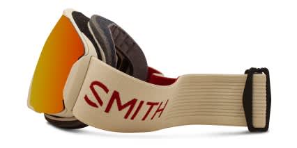Smith Moment Snow Goggle w/Clip-in Beige, Red glasses - Beige / Red - Side View