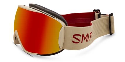 Smith Moment Snow Goggle w/Clip-in Beige, Red glasses - Beige / Red - Angle View