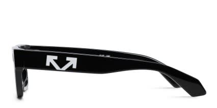 Off-White OW1032 Huntington Shiny Black glasses - Shiny Black - Side View