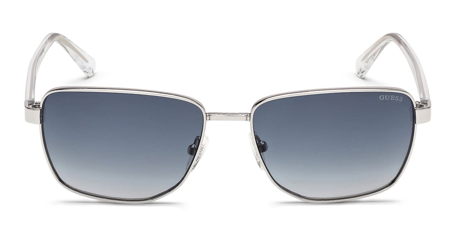 Guess GU00312 Gunmetal, Blue glasses - Gunmetal - Frontal View