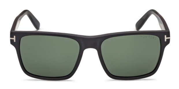 Tom Ford FT1205 Calder black frame with green lenses. Lenses