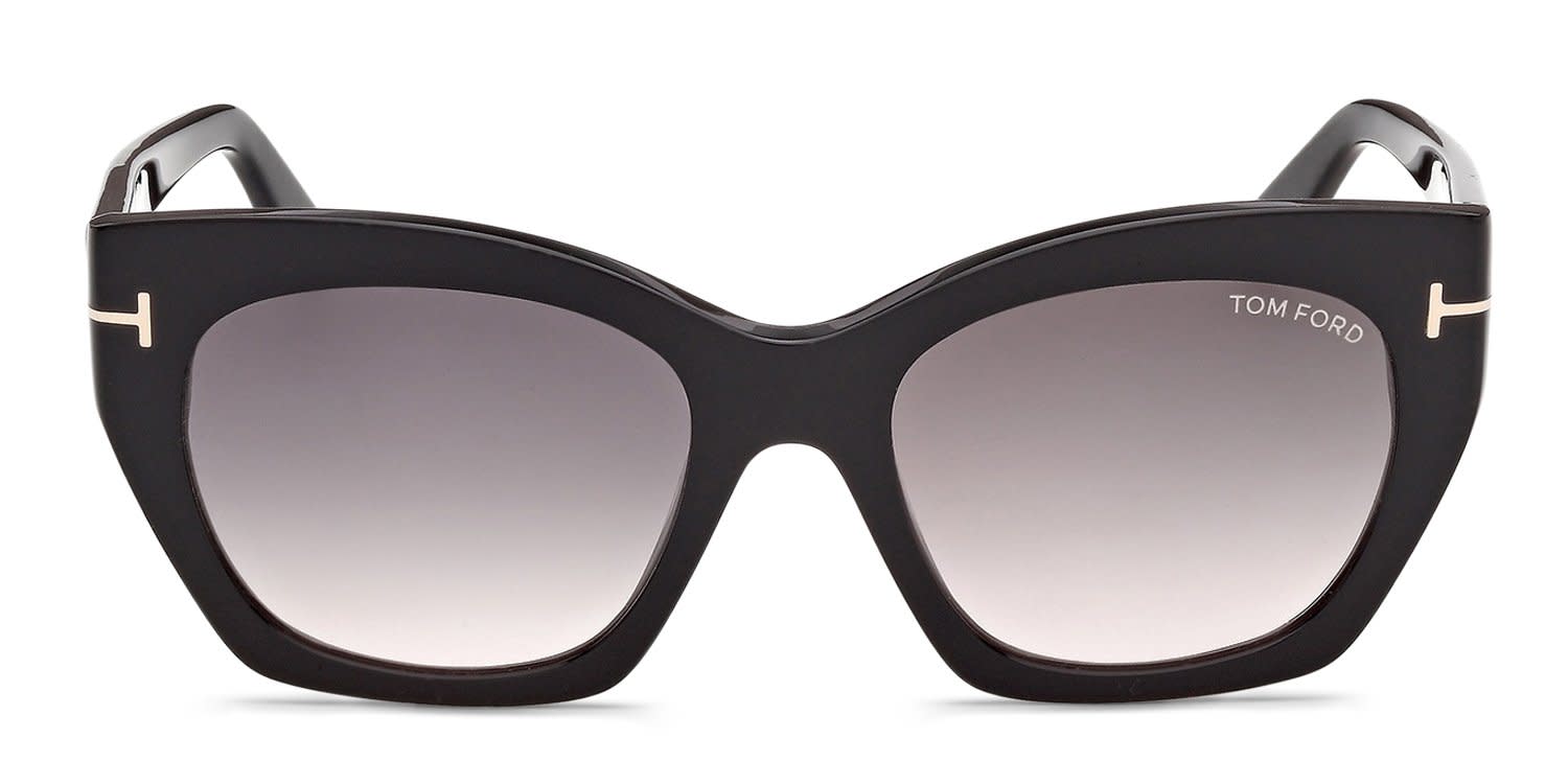 Tom Ford FT1422 JONI-02 Black, Gray glasses - Black - Frontal View