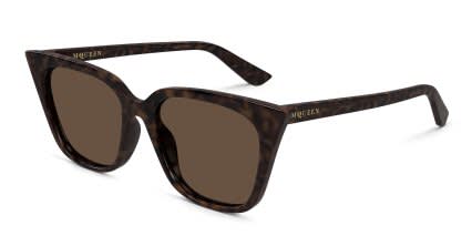 Alexander McQueen AM0556S Tortoise, Brown glasses - Tortoise - Angle View