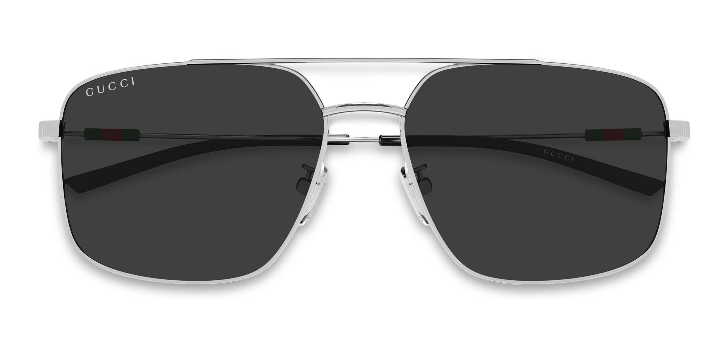 Gucci GG2096SA Silver, Gray glasses - Silver - Frontal View