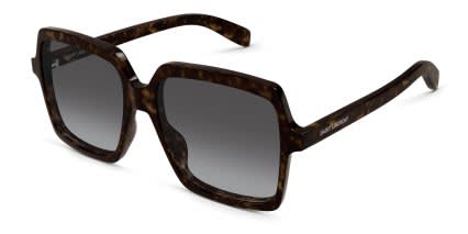 Saint Laurent SL 174 Tortoise, Gray glasses - Tortoise - Angle View