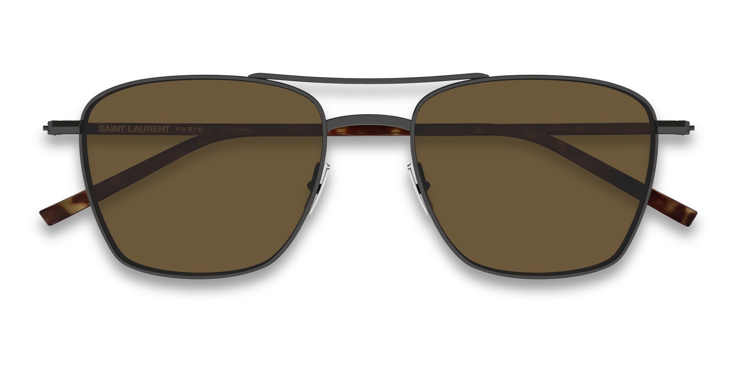 Saint Laurent SL866 Gunmetal, Brown glasses - Gunmetal - Frontal View