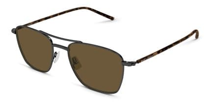 Saint Laurent SL866 Gunmetal, Brown glasses - Gunmetal - Angle View