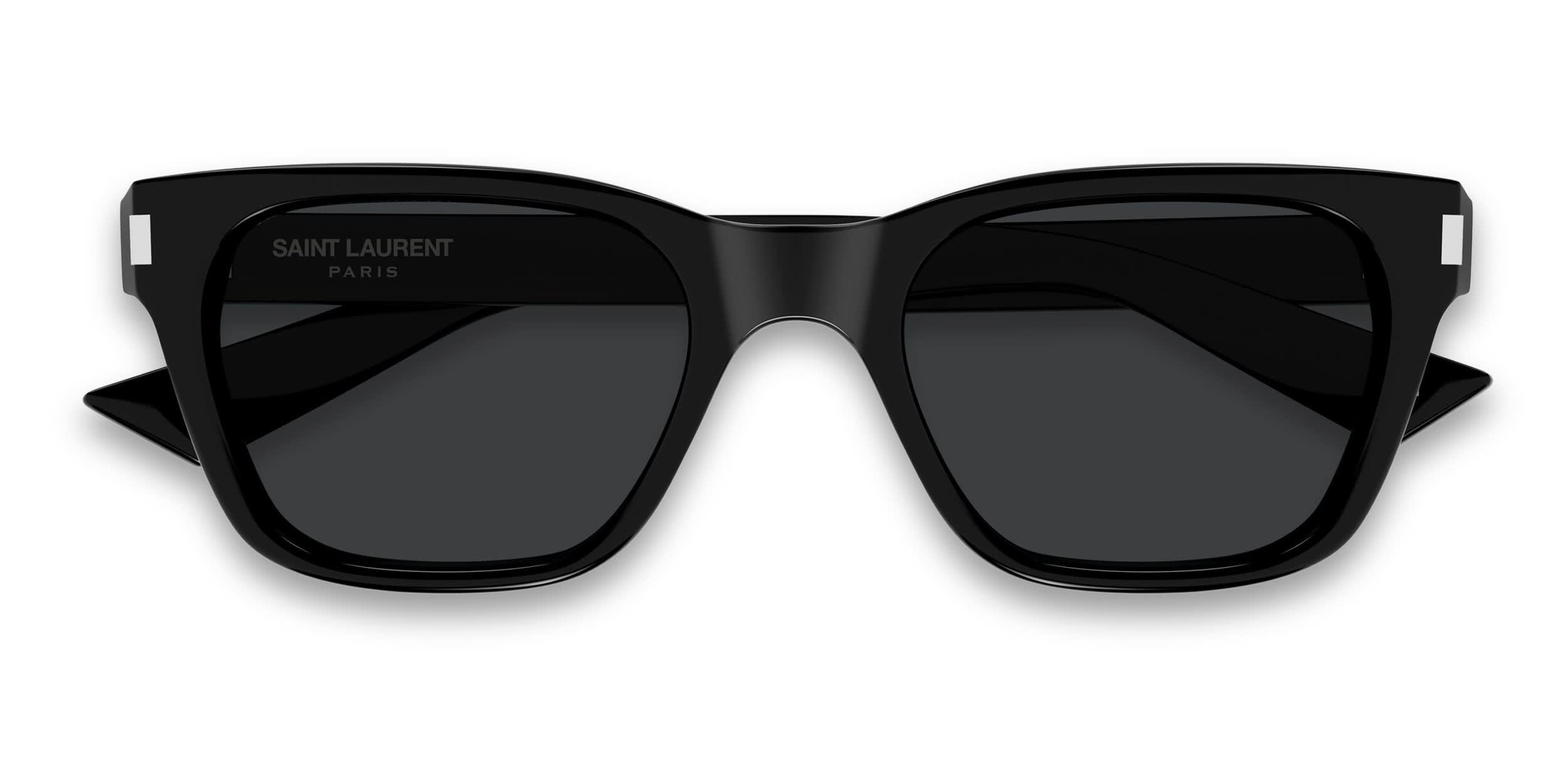 The Saint Laurent SL 851 is a bold cat-eye sunglasses frame with a