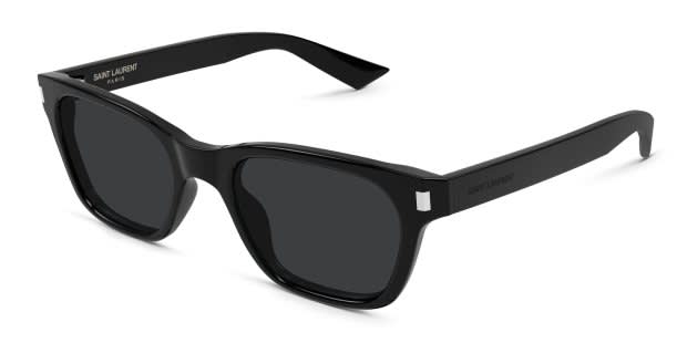 Saint Laurent SL874 black frame with black lenses. Lenses provide
