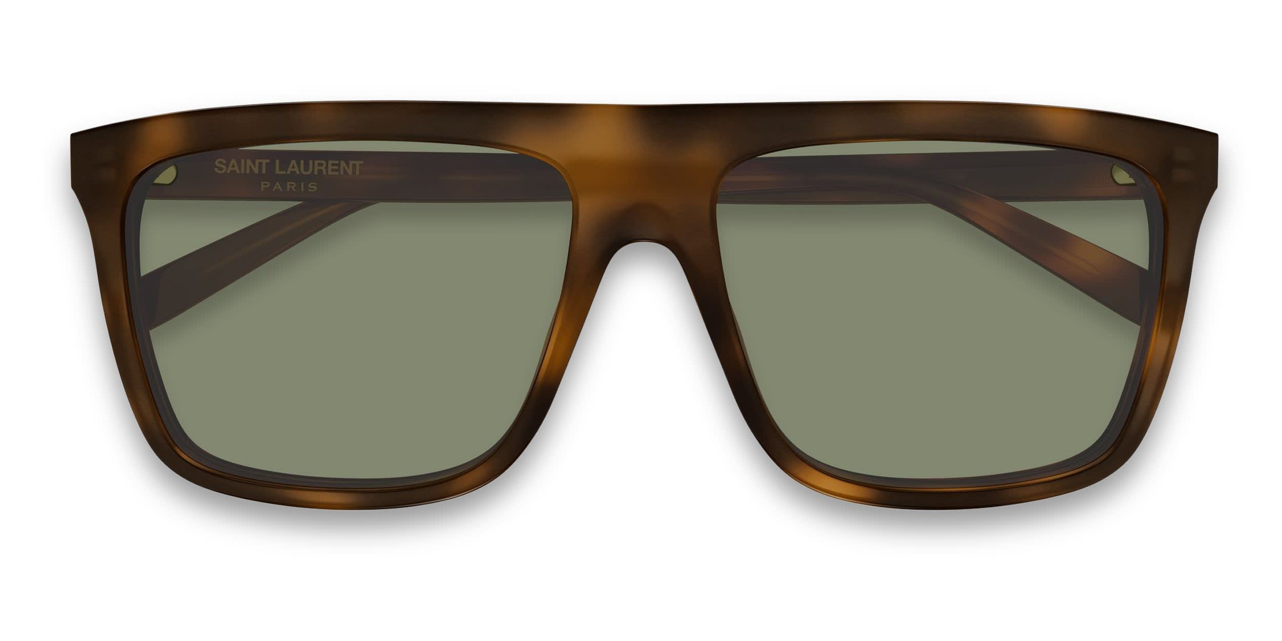 Saint Laurent SL904 Tortoise, Green glasses - Tortoise - Frontal View