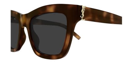 Saint Laurent SLM156 Tortoise, Gray glasses - Tortoise - Side View