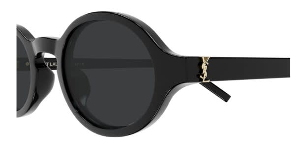 Saint Laurent SLM161 black frame with black lenses. Lenses provide
