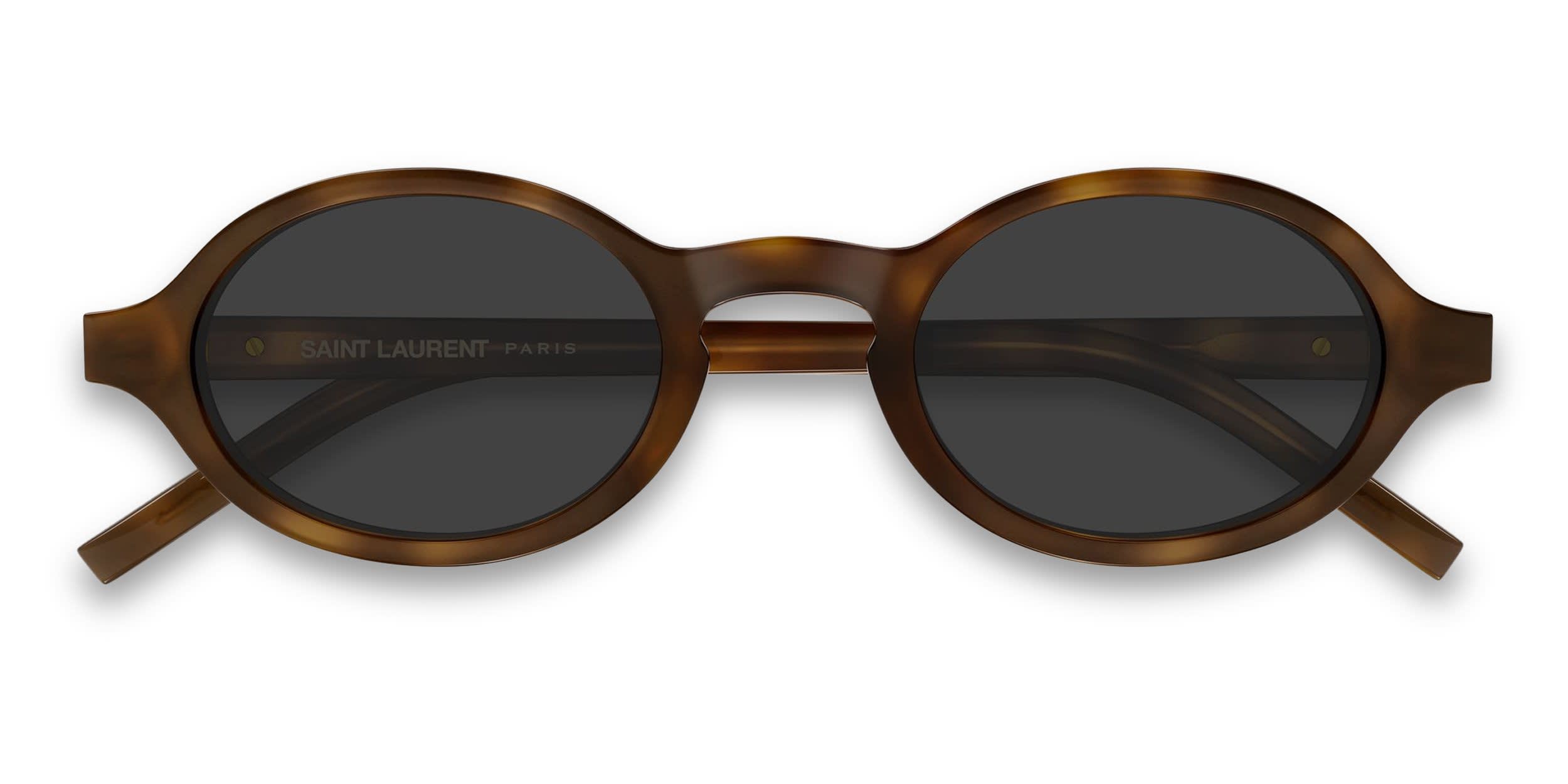 Saint Laurent SLM161 black frame with black lenses. Lenses provide