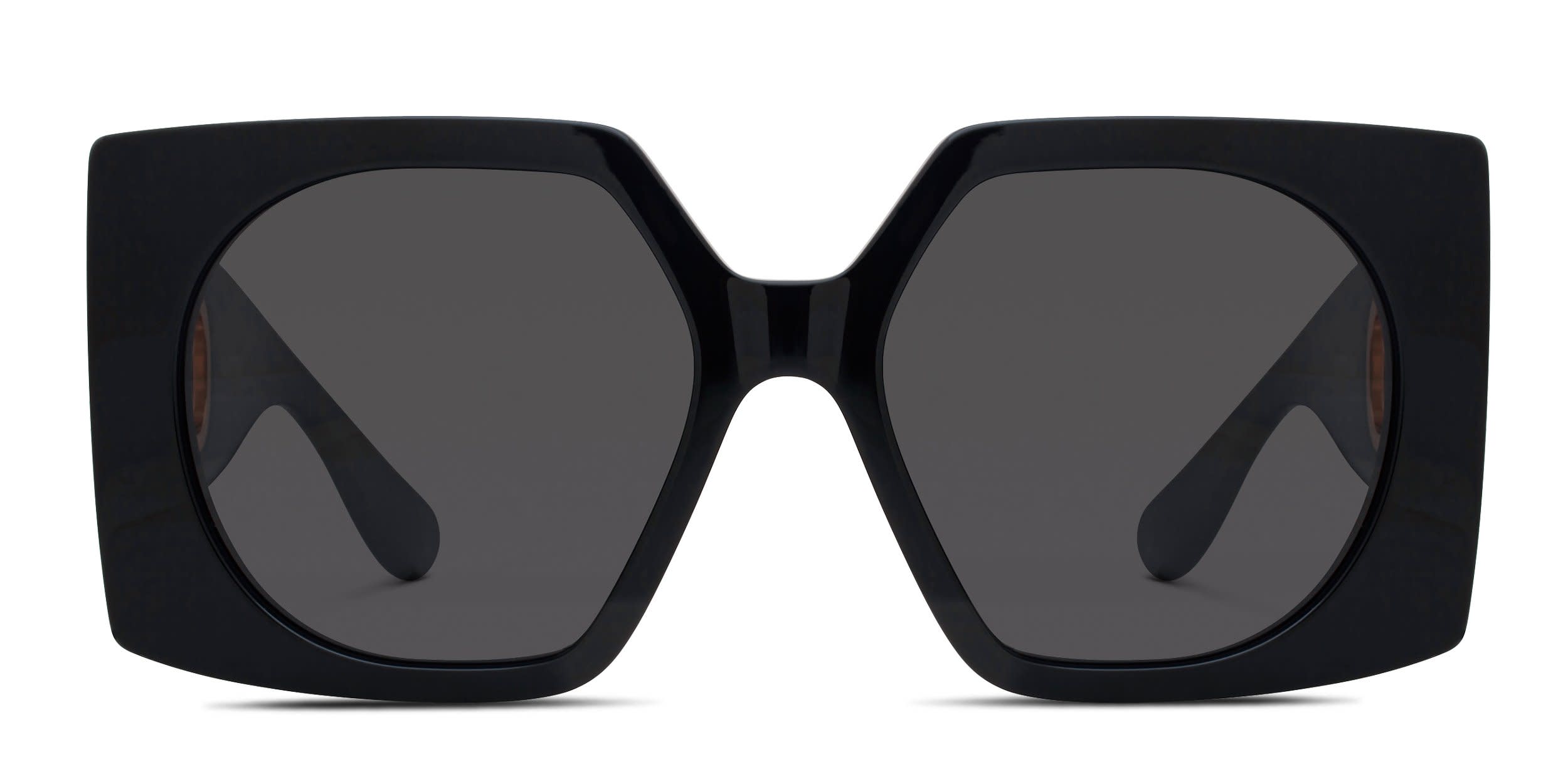 Valentino VG0002S Shiny Black glasses - Shiny Black - Frontal View