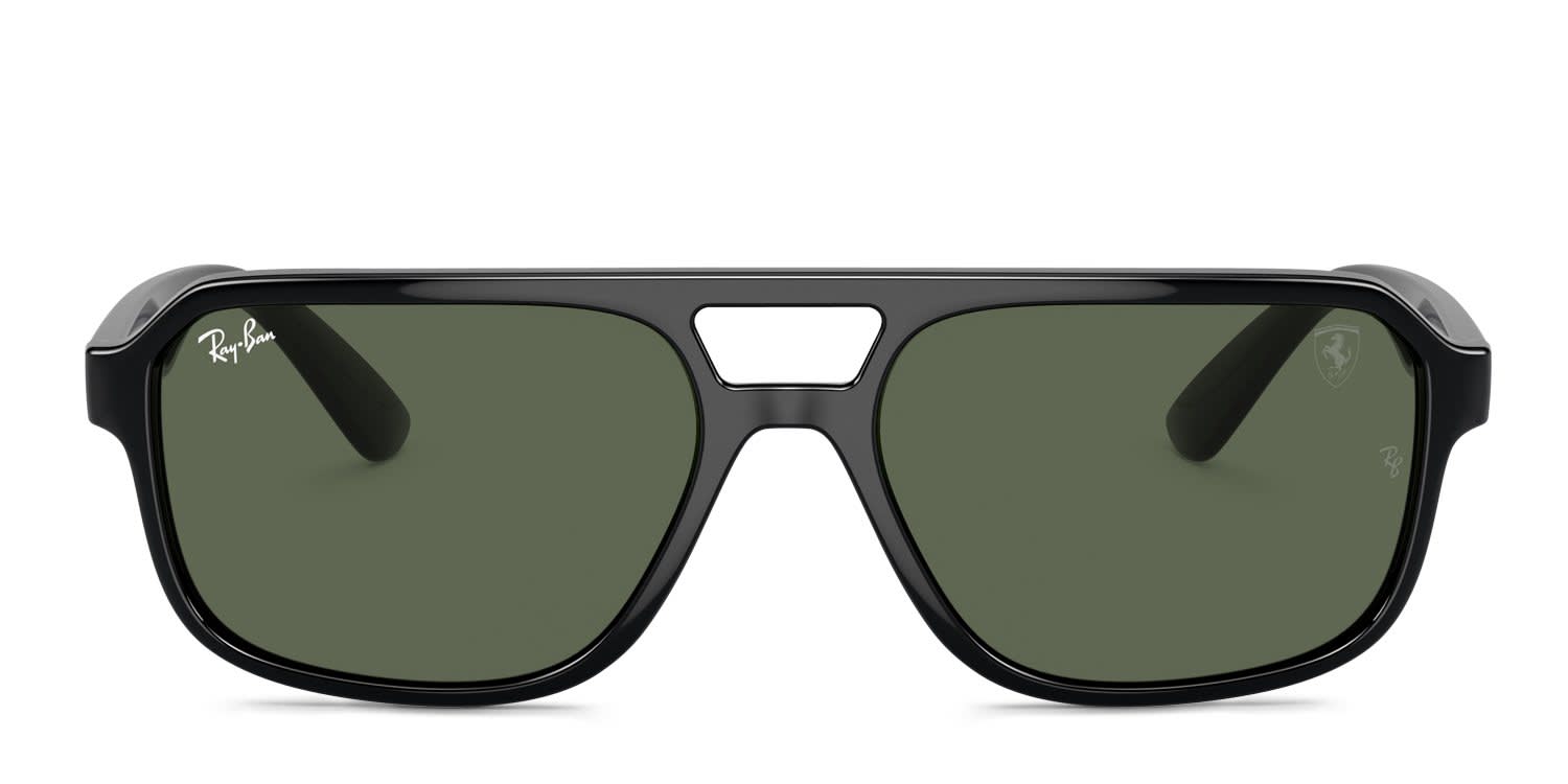 Ray-Ban RB4414M Scuderia Ferrari Collection Shiny Black glasses - Shiny Black - Frontal View