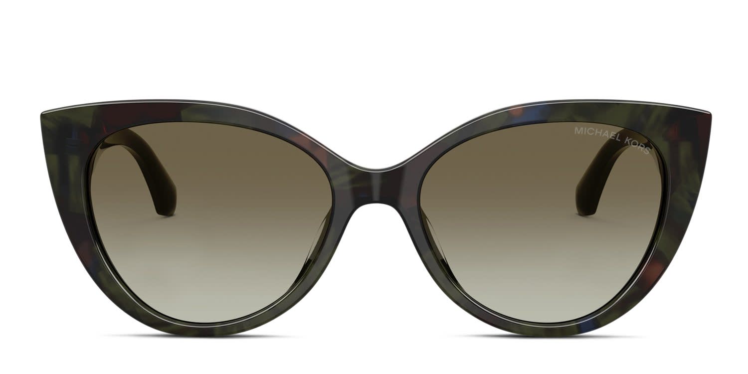 Michael Kors x GlassesUSA MK2291U Catalina Green, Tortoise glasses - Green / Tortoise - Frontal View