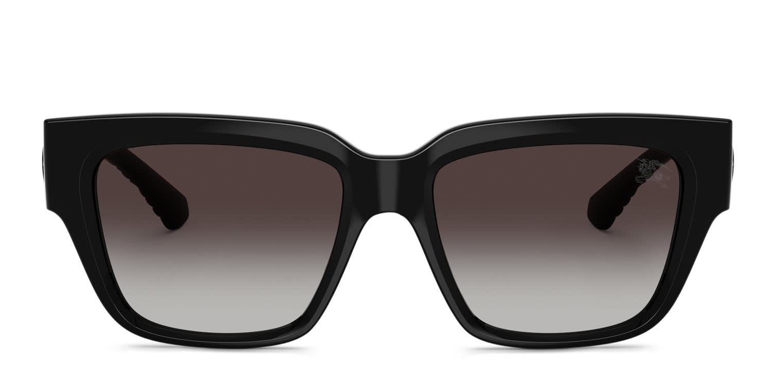 Burberry BE4506U Black, Gray glasses - Black - Frontal View