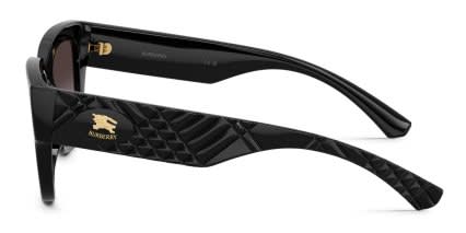 Burberry BE4506U Black, Gray glasses - Black - Side View