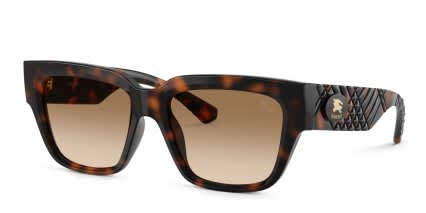 Burberry BE4506U Tortoise, Brown glasses - Tortoise - Angle View