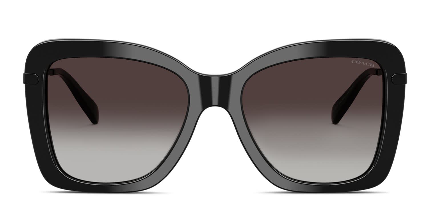 Coach HC8461U CFU03 Black, Gray glasses - Black - Frontal View