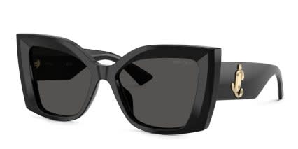 Jimmy Choo JC5074U Black, Gray glasses - Black - Angle View