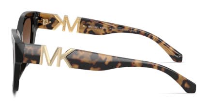 Michael Kors MK2292U Santa Barbara Black, Brown glasses - Black - Side View