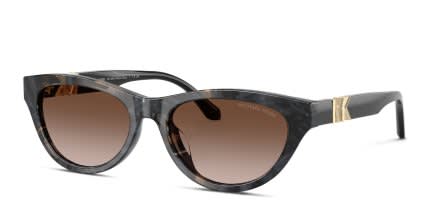 Michael Kors MK2293U Napa Valley Black, Gray, Tortoise, Brown glasses - Black / Gray / Tortoise - Angle View