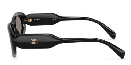 Miu Miu MUC01S Black, Gray glasses - Black - Side View